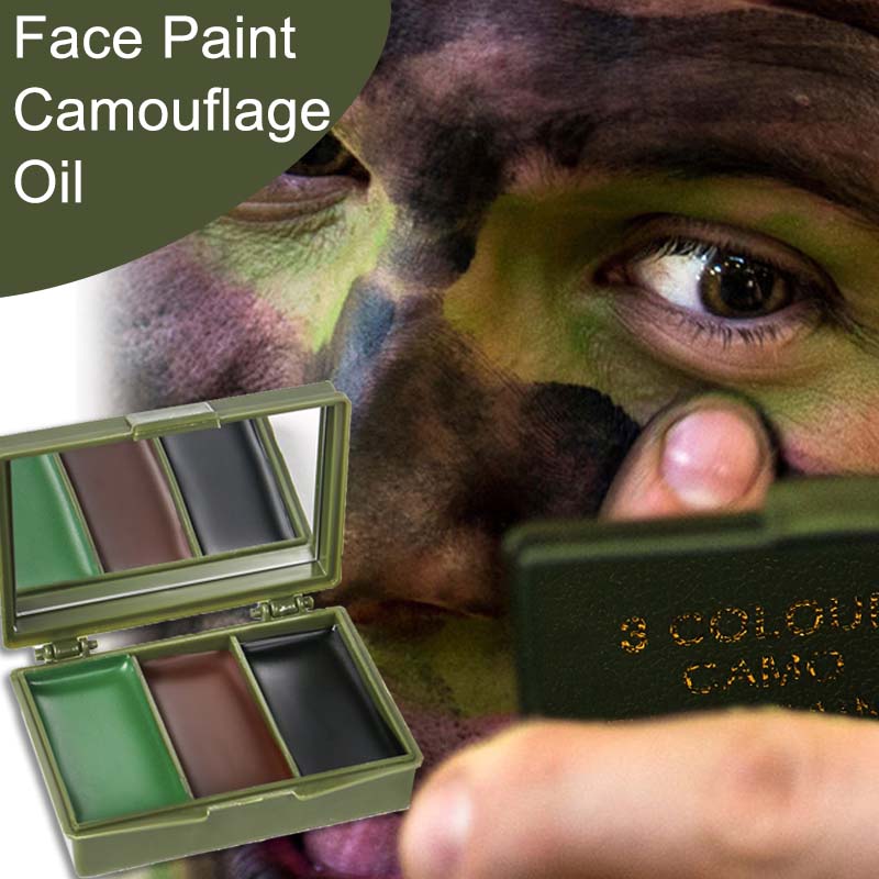 3 Warna Kamuflase Lukisan Waja - Camo Face Paint ulasan dan harga