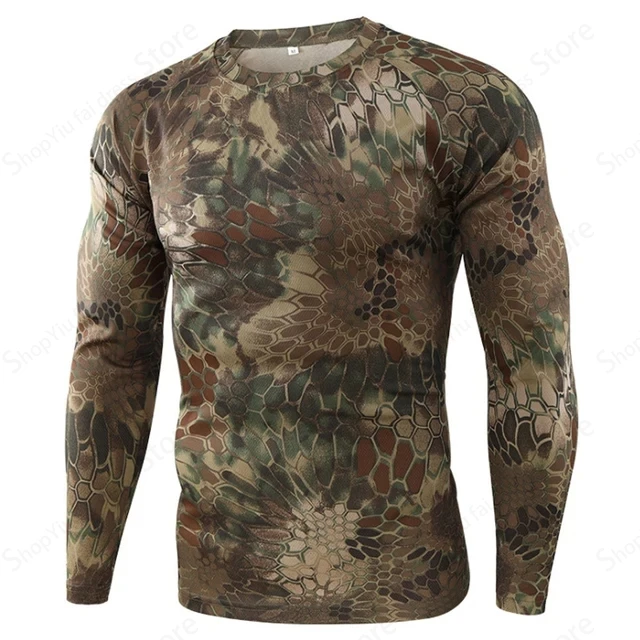 Kaos Lengan Panjang Motif Kamu - Outdoor Hunting Prints ulasan dan harga