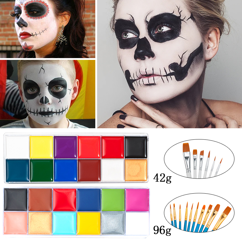 Riasan badan cat seni tubuh wa - Camo Face Paint ulasan dan harga